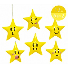 Ryuya Star Punch Yoyo, Inflatable 12 Piece Set (6 Types x 2 Sets) [Festivals/Events/Children's Associations/Stalls/Festivals]