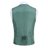 Colorful House Mens Sequins Vest with V-neck Suit Waistcoat Shiny