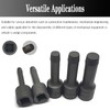 JEUCLEL 5PCS 1/2” Drive Impact Wedge Proof Extractor Set, Easy