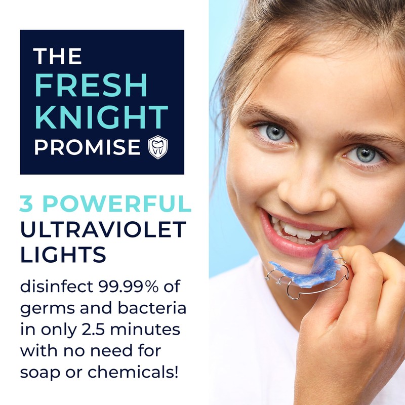 FRESH KNIGHT UVC Retainer Cleaner & Denture Cleaner - UV