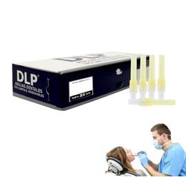 Caja Con 100 Piezas Aguja Dental Marca DLP (30 G x 20-25 MM)