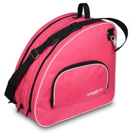 Exxact Sports Ice Skate Bag | Roller Skate Bag | Inline Skate Bag | Youth & Adult (Pink)