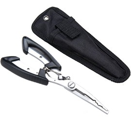 Stainless Steel Fishing Pliers - Hook Remover Tool -BB Crimper- Line Snips.