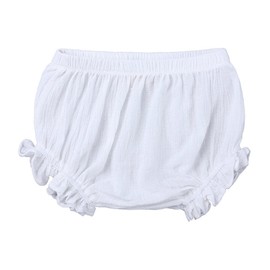 LNICEAR Toddler Kids Baby Girls Cotton Linen Shorts Basic Summer Plain Bloomers White 6-9 Months