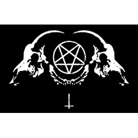 Chat Noir Goat Skull Die Cut Vinyl Sticker - Pentagram Sigil of Lucifer Demonic Devil Dragon Demon Evil Mendes Goat's Head Gothic Metal Occult Punk Satan Satanic Skeleton Voodoo Wicca