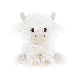 Keel Toys Keeleco SE3511 Plush Toy, 100% Recycled Ecological Toy for Children, Plush Toy, Shaggy, White, 18 cm
