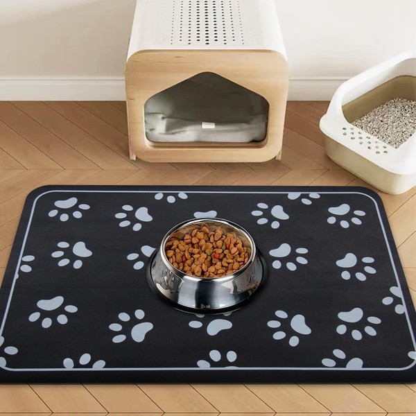 YCTMALL Pet Feeding mat Dog and cat Food Bowl mat