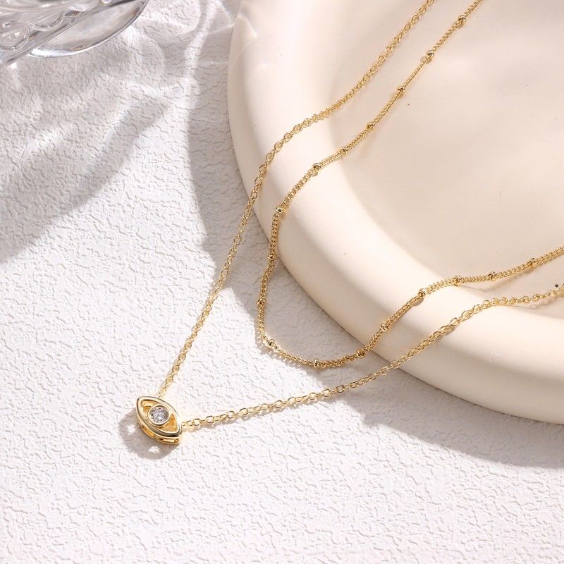 Dochais Gold Chain, Layering Chain for Women, 14 Carat Gold-Plated