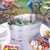 BREKX Aspen Heavy-Duty Oval Stainless Steel Drink Cooler for Parties