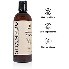 Alnut™ Shampoo Natural para Perros y Cachorros | Aloe Vera & Avena | Sin Sulfatos ni Parabenos | Control de Olores | 480ml | Cuidado Suave y Seguro