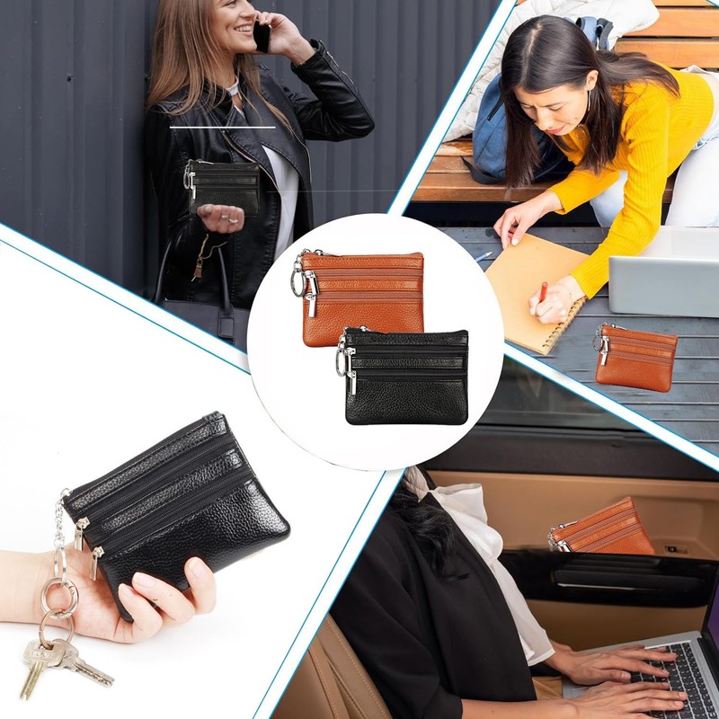 Coin Case [GRTUFOBA] Coin Purse Small Wallet Unisex, a