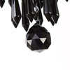 RAYMALUX Mini Chandelier 3 Lights Black Crystal Chandelier Lighting,Elegant Modern