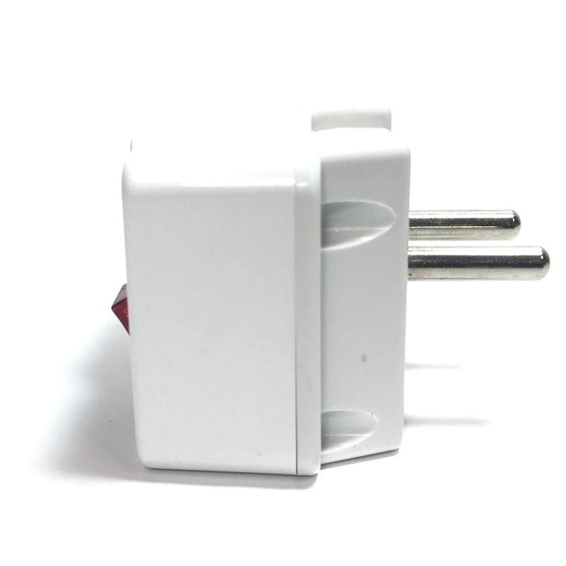 Norstar Universal Plug Adapter with ON/Off Power Switch for European