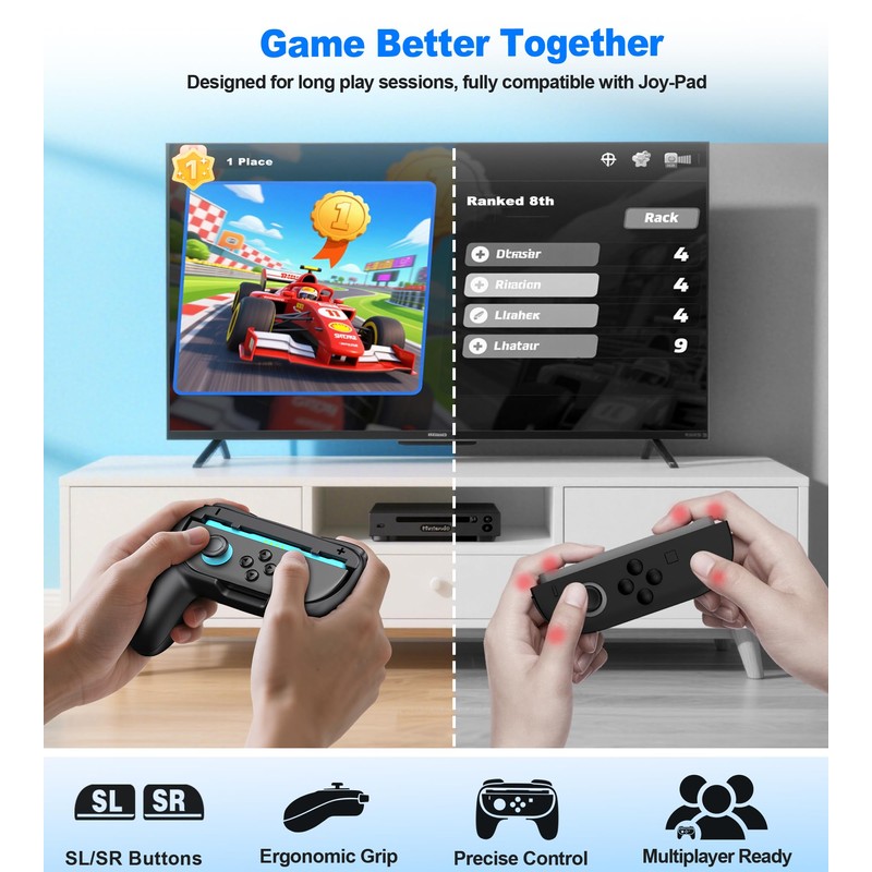 【16 in 1セット】2025年新登場！Switch2 Sports(ニンテンドースイッチスポーツ)アクセサリバンドル 体感ゲーム対応 対戦実装 没入感体験 体感スポーツ対応 Joy-Conグリップ用アクセサリ