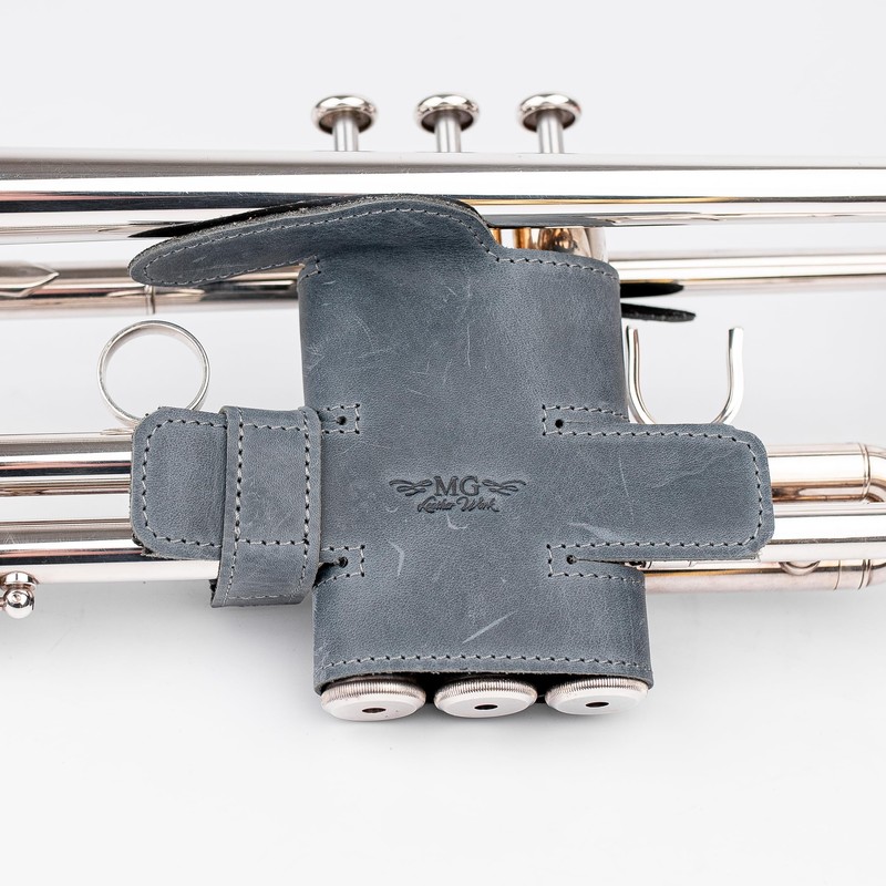 Trumpet Valve Guard XL Genuine Leather Protection Trumpet Valve Cover