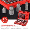 25-Piece Screw Extractor Set, Multi-spline Extractor Set Easy Out Bolt