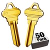 DHEISHA SC1 Key Blanks in Sturdy Brass-50 Pack Compatible with