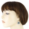 Turquoise Earrings 925 Sterling Silver & Genuine Turquoise (Teal/Matrix)