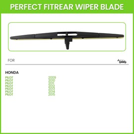 PARRATI® 14 Inch Rear Wiper Blade Replacement for 2009-2015 Honda Pilot,All-season windshield wiper(14)