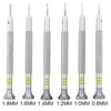 6 Pcs Watch Repairing Tool Slotted Screwdriver for Watchmaker 0.8/1.0/1.2/1.4/1.6/1.8mm