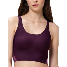 Triumph Women's Flex Smart Pull-On Bra Top Ex Bra, aubergine
