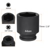 QUARKZMAN Deep 6 Point Impact Socket 3/4" Drive 44mm Metric