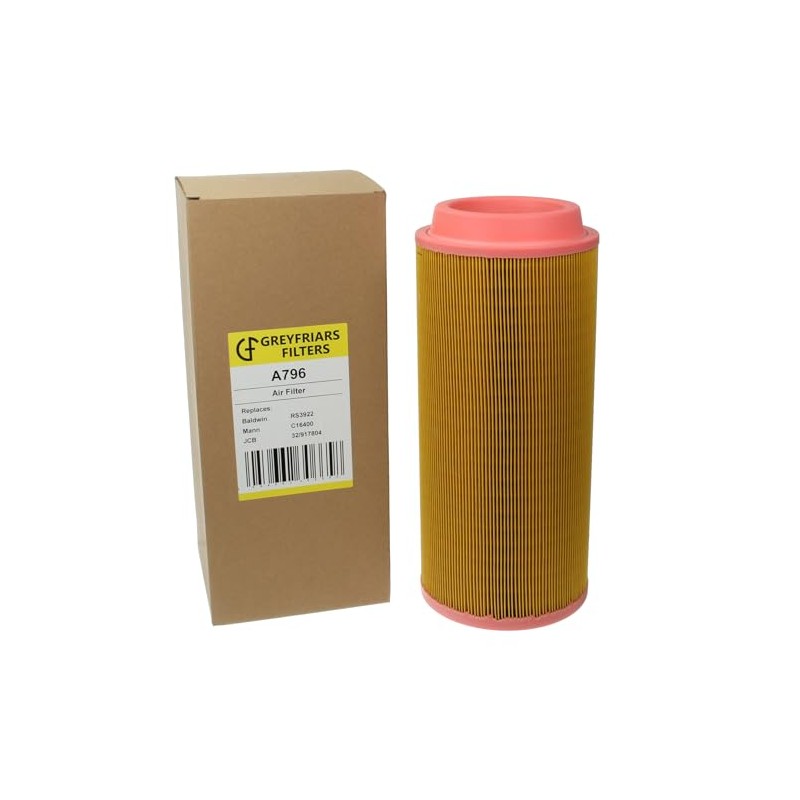 Greyfriars Filters Air Filter compatible with JCB JS Excavators/Loadalls -