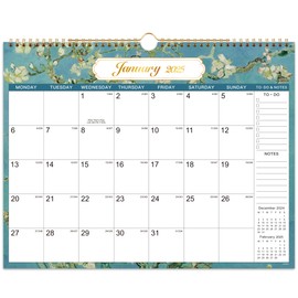 Artfan 2025 Calendar - Calendar 2025 uk from Jan. 2025 - Dec. 2025, 2025 Calendar month to view, 14.8'' x 11.5'', Perfect for Planning and Organizing Your Home and Office, Green