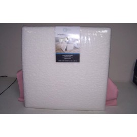 Mainstays Collapsible Storage Ottoman Square 15" x 15" x 15" Cream Plush Boucle