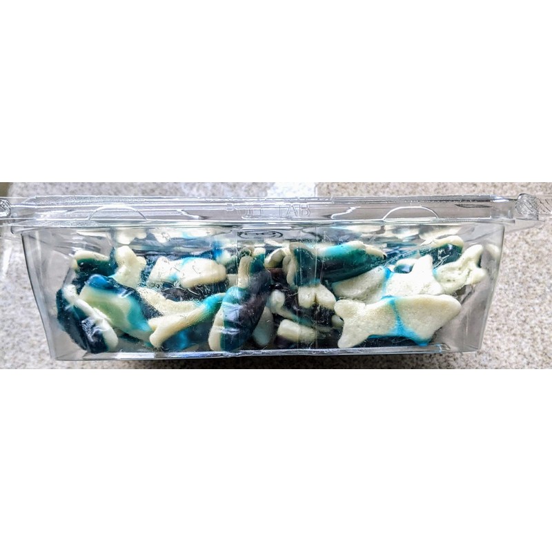 JIMBO SNACKS Mini Blue Raspberry & Marshmallow Gummi Sharks -