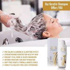 VITAMINS hair cosmetics Champú De Queratina Tratamiento Biotina-coláge, Anticaída