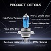 KaiDengZhe H4 Halogen Bulbs 12V 100/90W - 10-Pack Ultra Bright