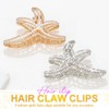 Reaky Starfish Hair Claw Clips Pearl Claw Clip 2 Pcs
