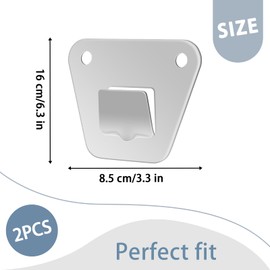 2-Set Wall Mounting Fan Bracket, Heavy Duty Wall Mounting Fan Bracket Holders for Oscillation Fans Solid Steel Fan Wall Mount Bracket with Fastening Screws for Wall Fan Mounting Bracket