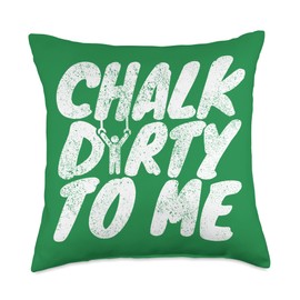 Funny Gymnastics Rings Pun Chalk Rings Gymnast Throw Pillow