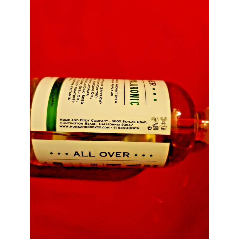 ALL OVER VITAMIN E + HYALURONIC ACID BOY OIL COCONUT