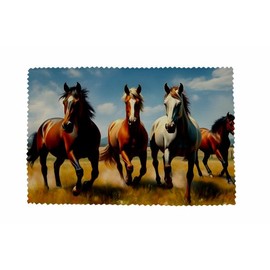 U24 Brillenputztuch Pferd Motiv Nr. 5 Glasreinigungstuch Microfasertuch