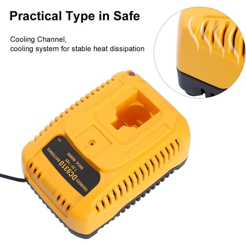 LALAFO DC9310 Replace Dewalt 18v BatteryCharger Compatible with DW9116,DW9226, DW9118,