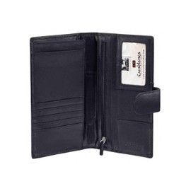 Mancini Casablanca Full Grain Leather RFID Secure Passport / Travel Organizer, Brown