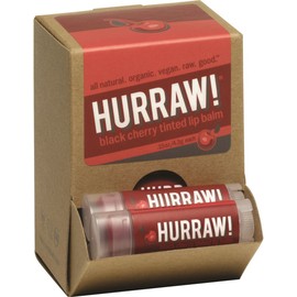 Hurraw! Tinted Black Cherry Lip Balm 4.8g x 24 Display