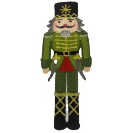 Hobby Lobby Sleigh Bell Bistro White Embroidered Nutcracker Soildier Table Runner  70”x 13”