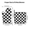 Lukbfall Black White Checkered Print Oven Mitts and Pot Holders