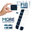 qiipii Ink Blue Resin Rhinestones for Crafting 3mm 4mm 5mm