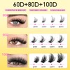 HEYWINK Lash Clusters Kit 60D 80D 100D Thick Cluster Eyelash