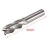 Sourcingmap 14mm x 12mm x 26mm x 83mm 4 Flutes