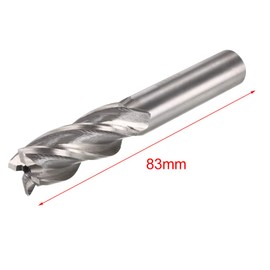 Sourcingmap 14mm x 12mm x 26mm x 83mm 4 Flutes HSS-AL End Mill Milling Cutter Tool