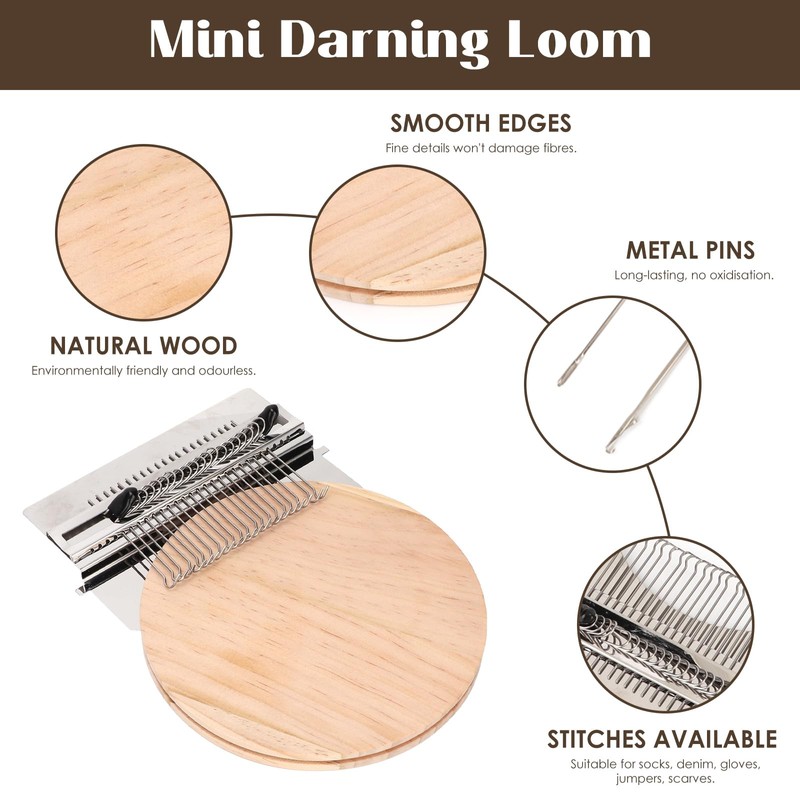Small Loom Speedweve Weaving Tool, Mini Darning Machine, Portable Darning