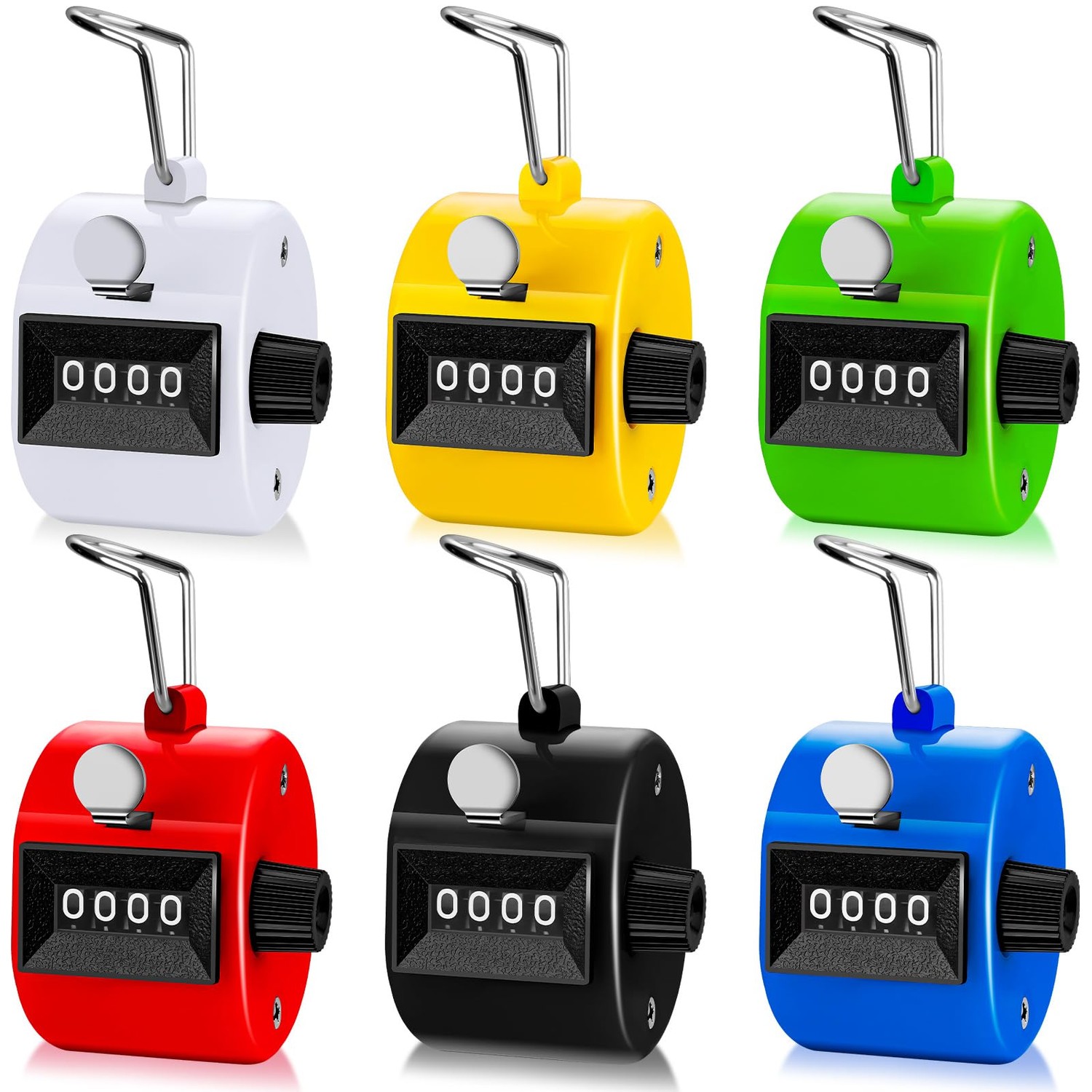 ALDMIO 24 Pack Hand Tally Counter, 4 Digit Mechanical Tally Counter ...