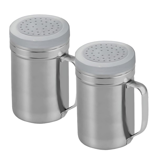 Stainless Steel Large Salt Shaker Duster - Multipurpose Sugar Salt