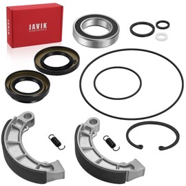 Rear Brake Drum Bearing Seals Shoes Kit for Honda Rancher 420 TRX420 2007-2013 O.E.M# 96150-60090-10 91256-HP5-601 06430-HN0-A30